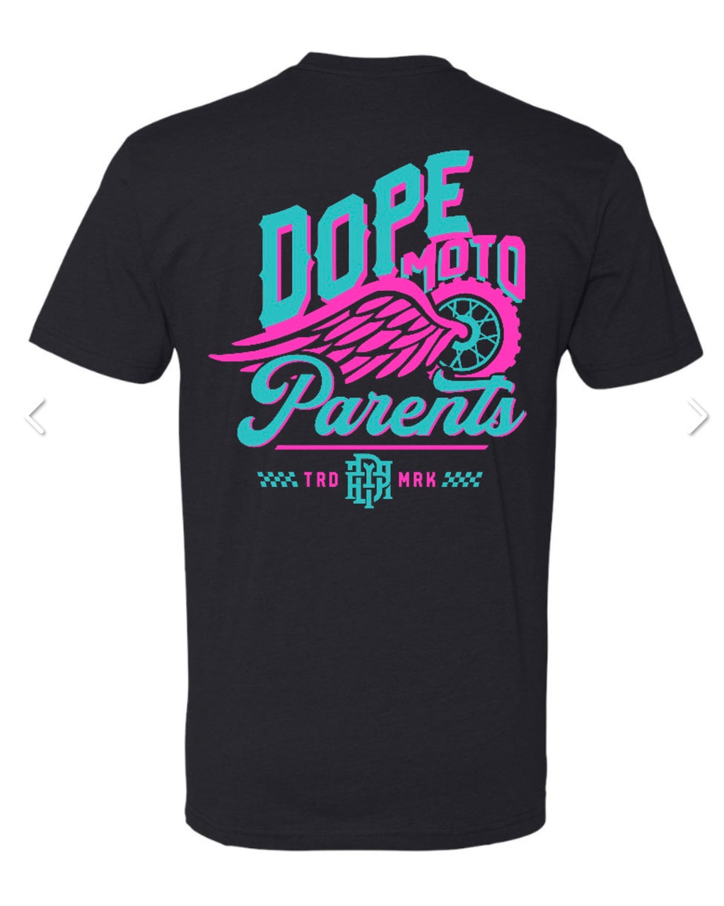 Dope Moto Parents Neon Wing Blk Tee