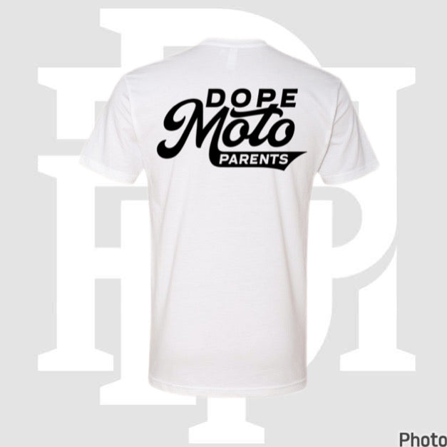 Dope Moto Parents Black Letter White Tee