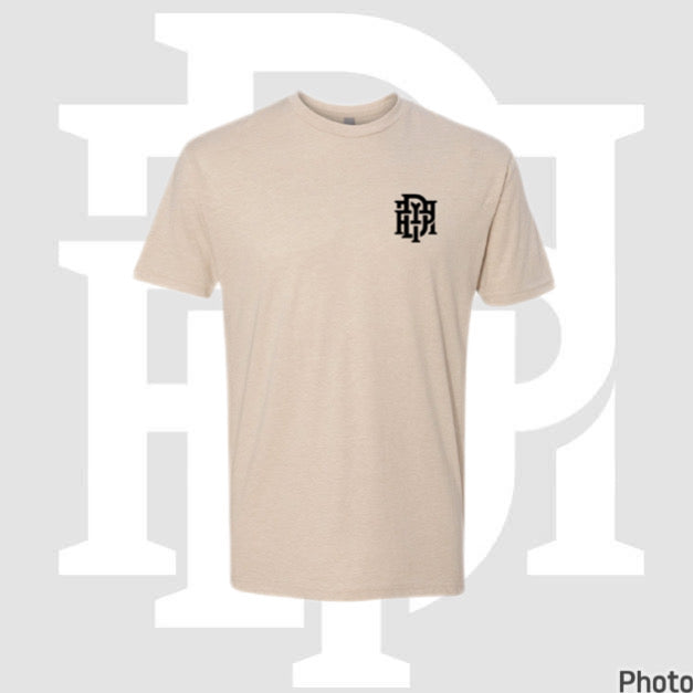 Dope Moto Parents Black Letter Tan Tee