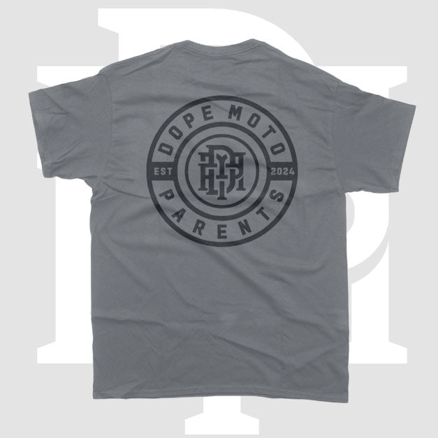 Dope Moto Parents Gray Patch Logo Tee