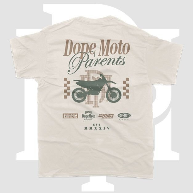Dope Moto Parents Tan Moto Ladies Crop Tee