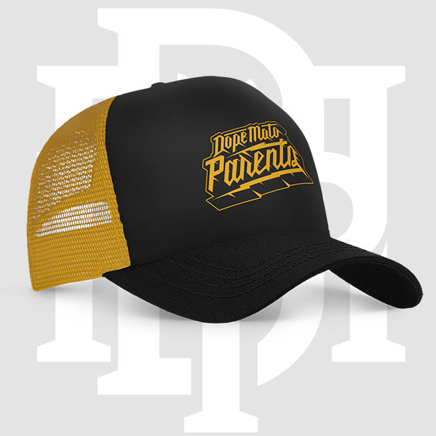 Dope Moto Parents Black & Yellow Electric 112 Trucker Hat
