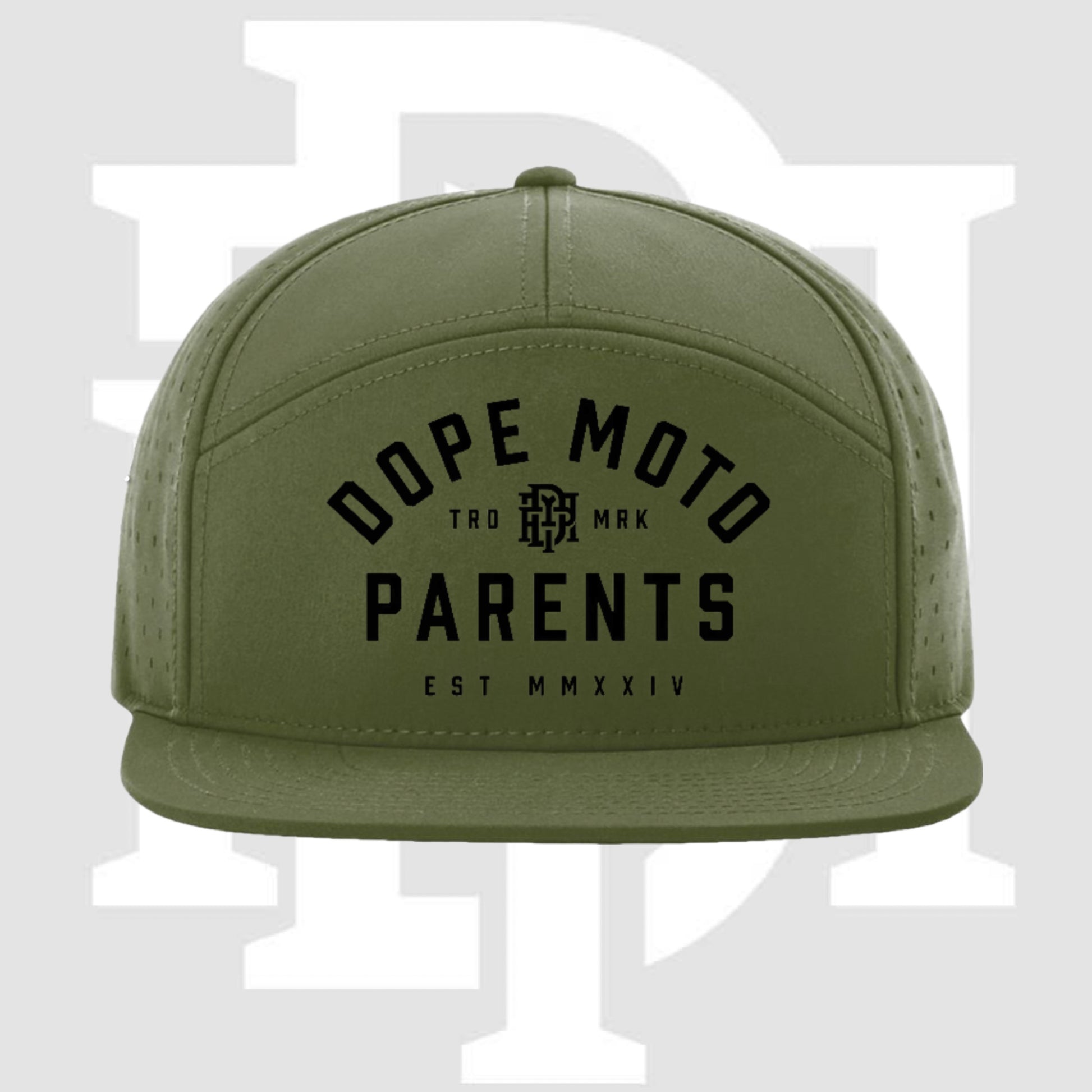 DMP Moss Green Trademark FlatBill SnapBack